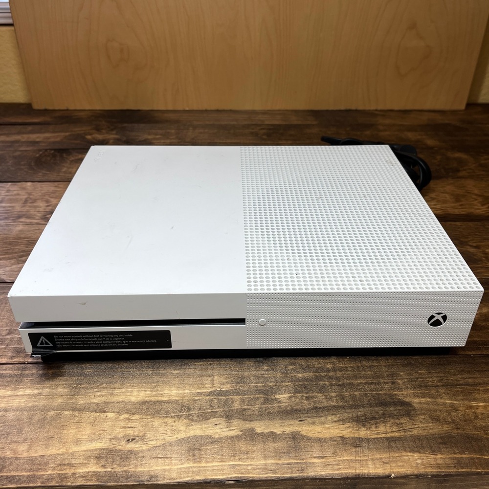 Microsoft Xbox One S 500GB Console White Model 1681 with Power Cord